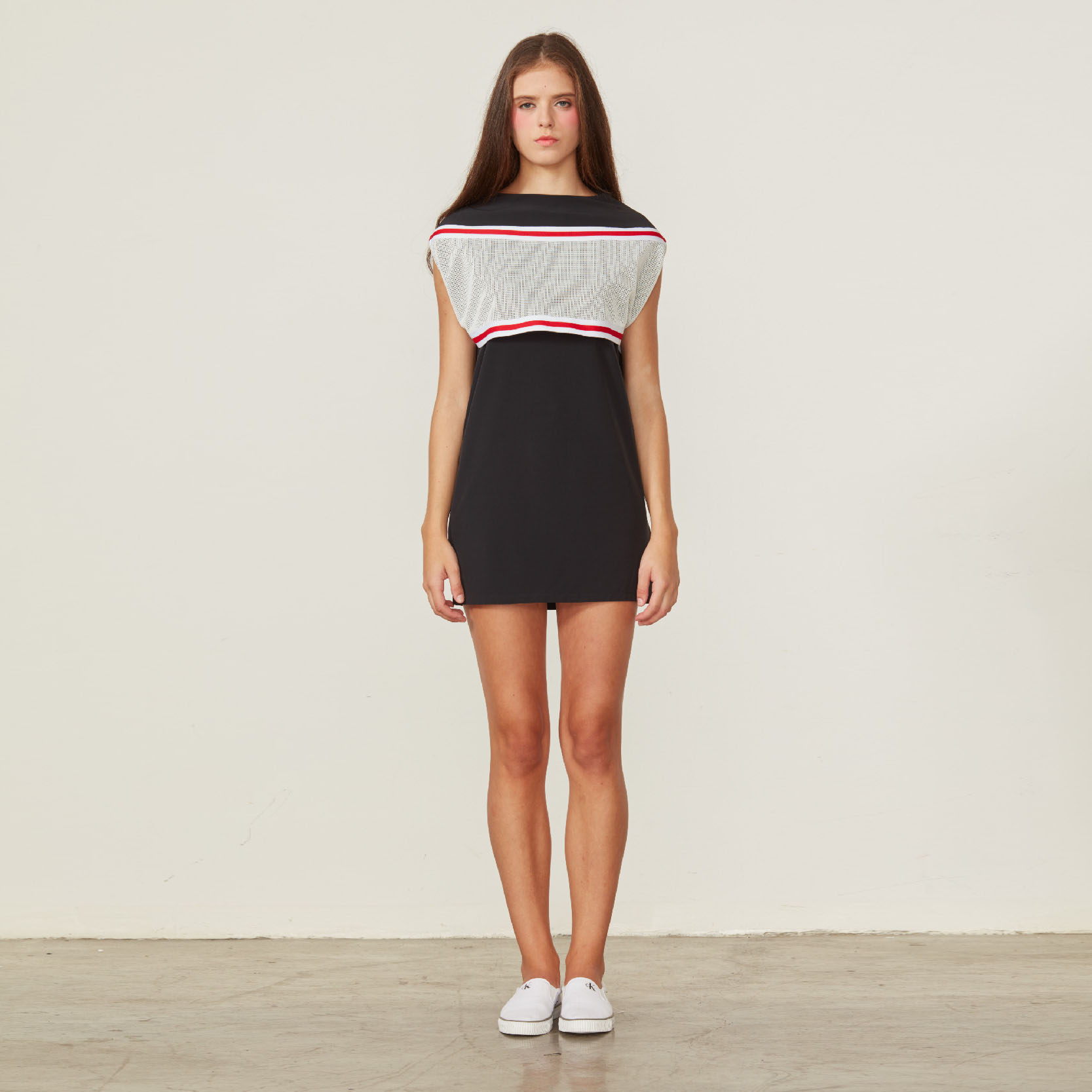 DR1703 quick dry fabric cocoon tunic dress