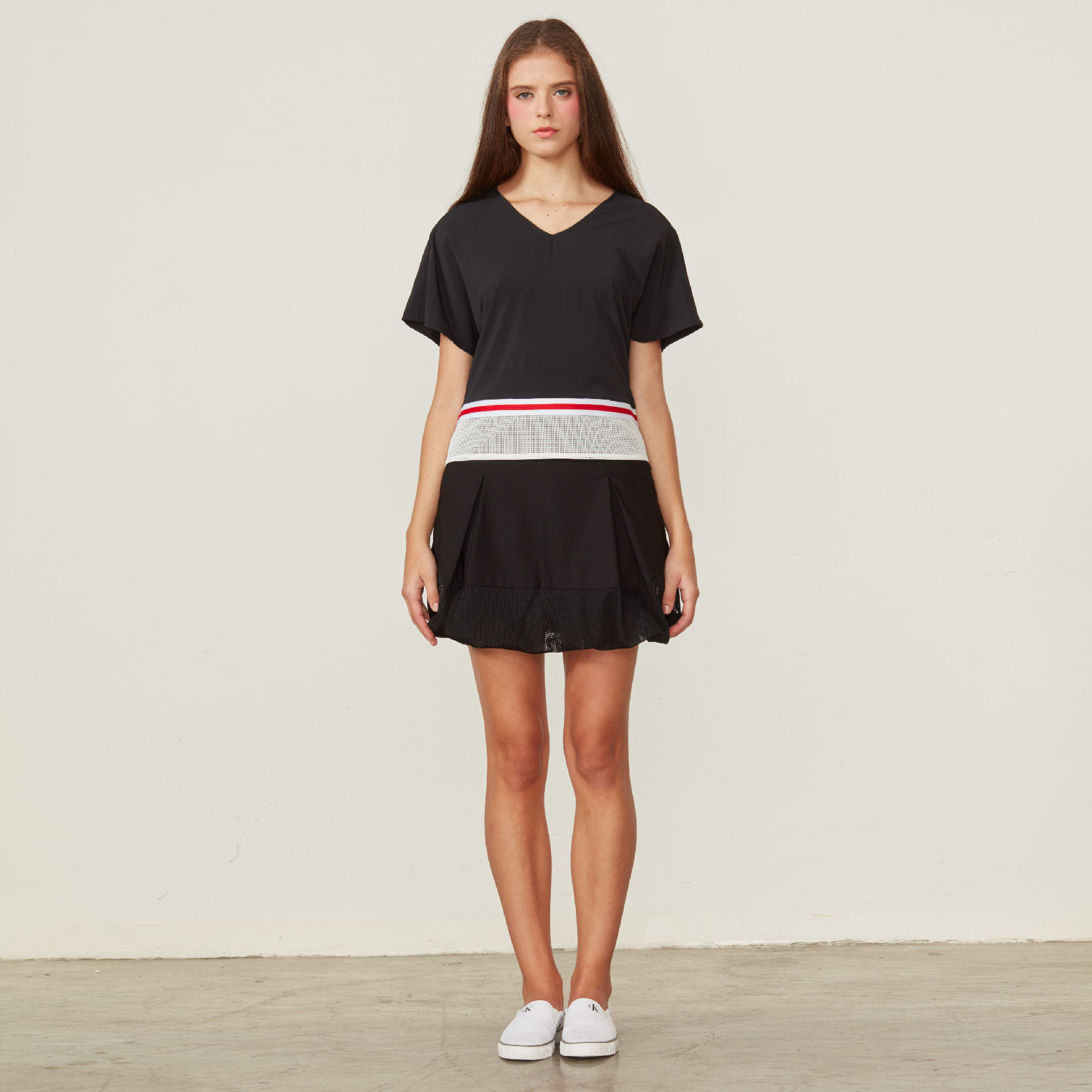 SK1702 balloon skirt with inner shorts