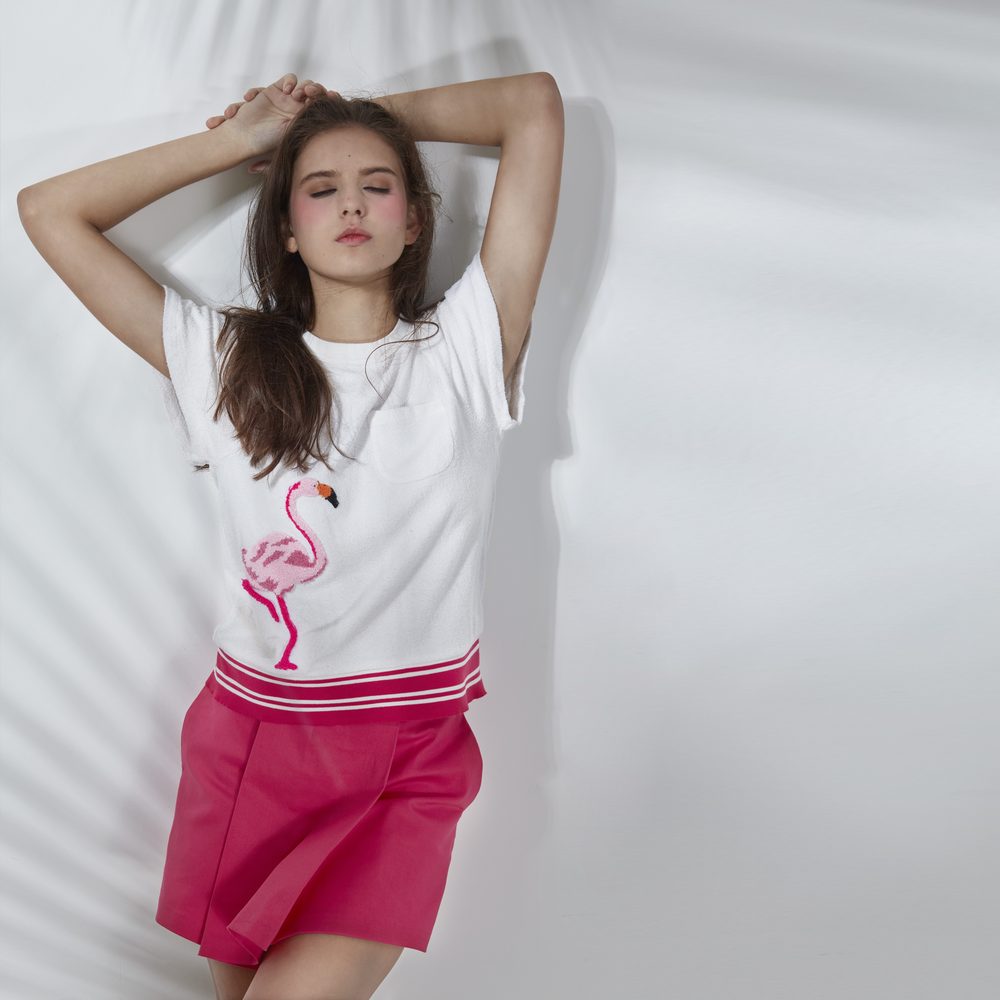 TP8104 FLAMINGO crew neck top