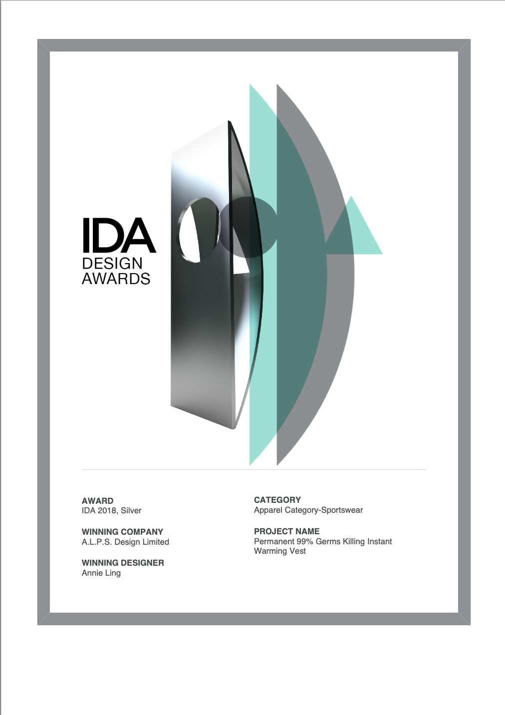 international design awards sportswear 2018