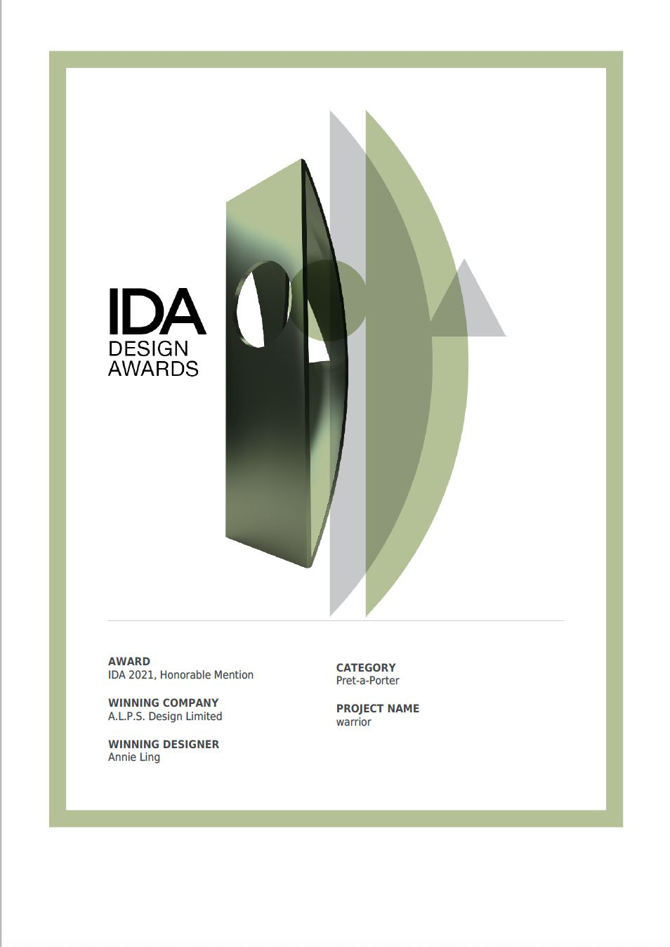 international design awards prêt-à-porter 2021