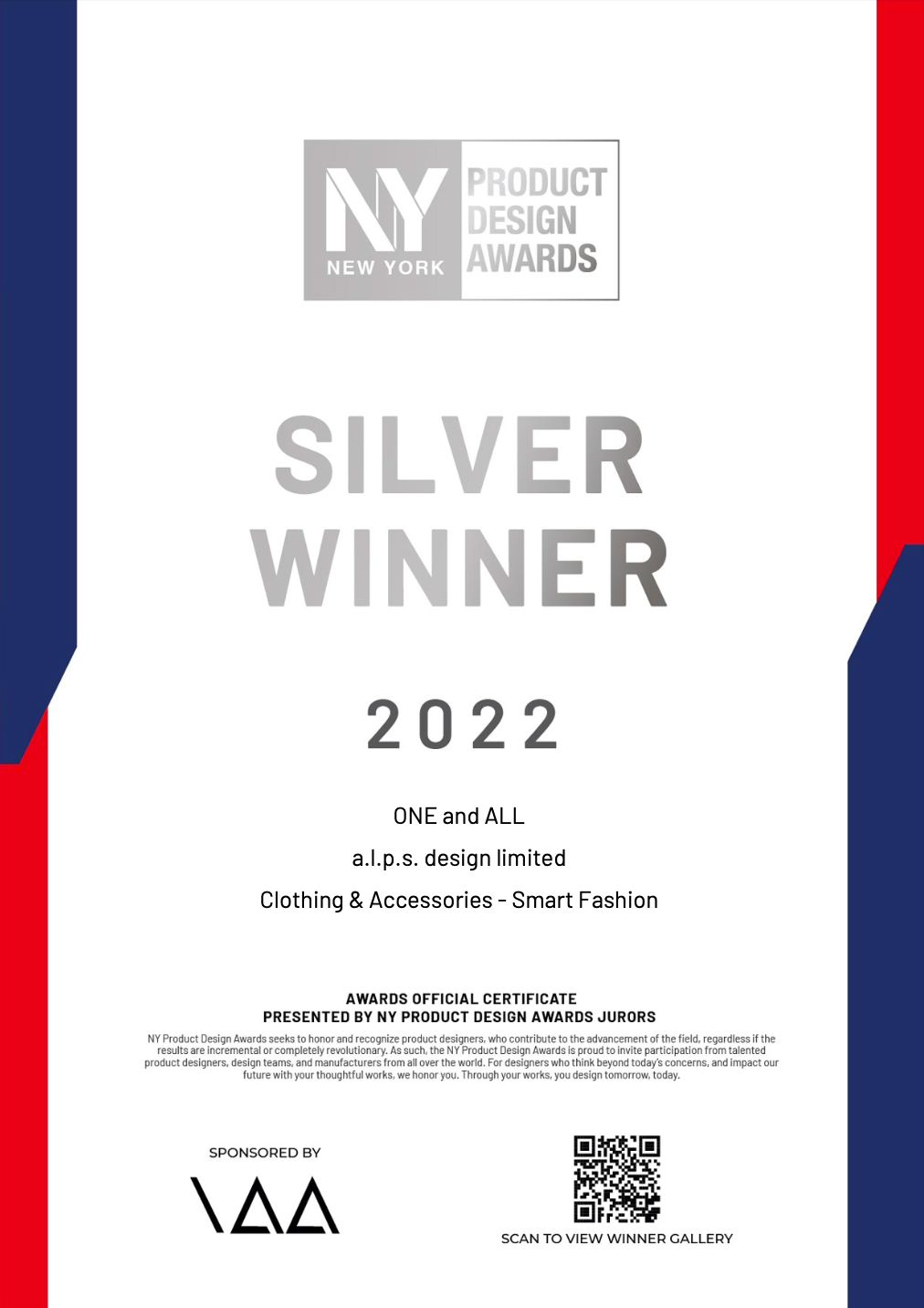 new york product design awards smart fashion 2022